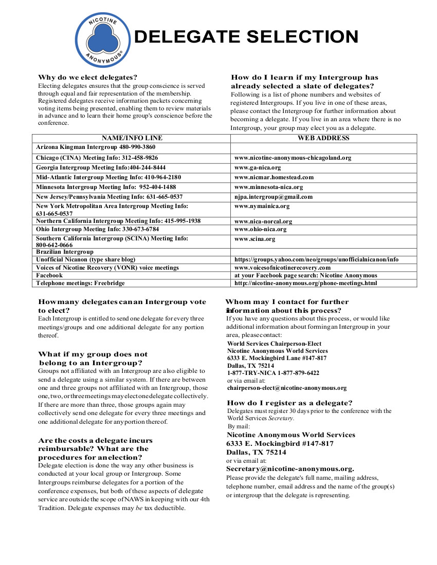 NicA 2019 World Services Form