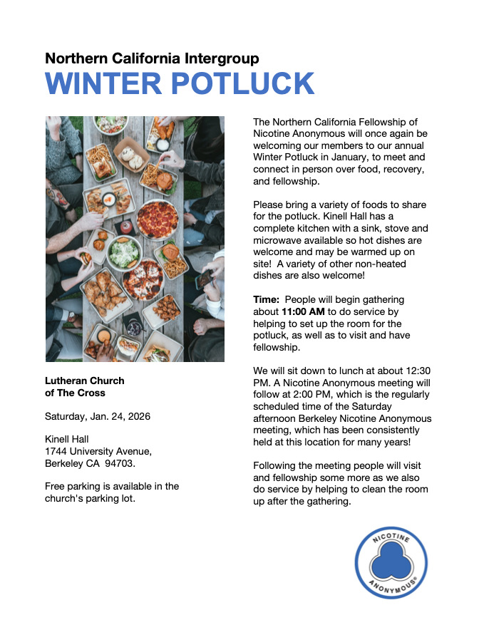 NicA NorCal 2026 Potluck Flyer